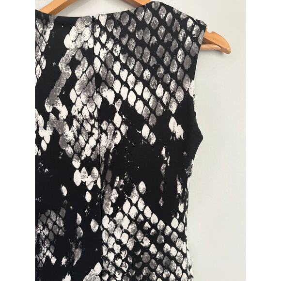 Rinascimento Made In Italy Womens Size S Dress Sleeveless Bodycon Print - Picture 5 of 10